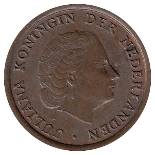 Нидерланды 1 цент 1955 год