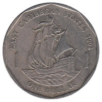 Восточные Карибы 1 доллар 2002 год