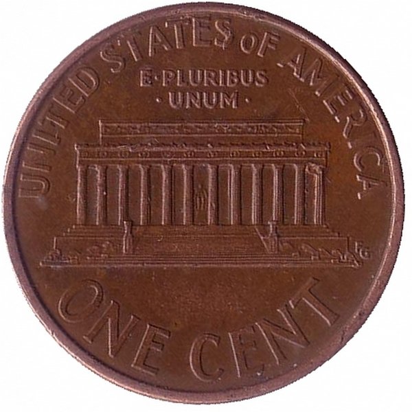 США 1 цент 1996 год (D)