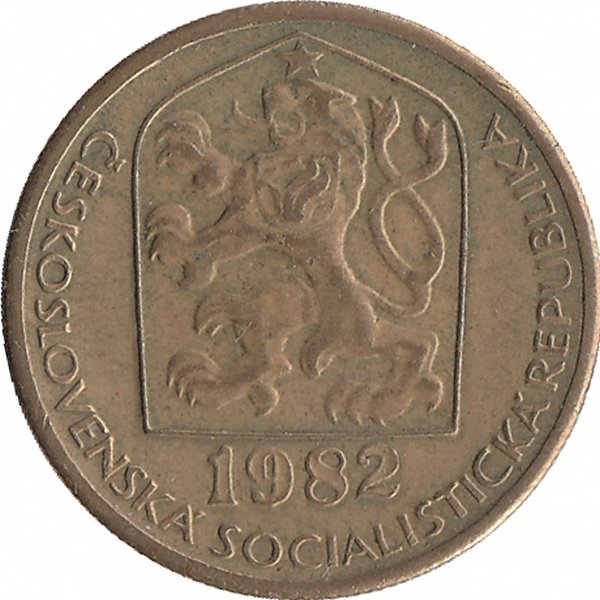 Чехословакия 20 геллеров 1982 год