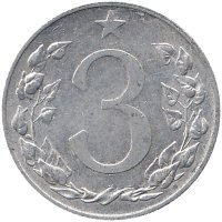 Чехословакия 3 геллера 1954 год