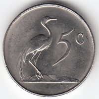 ЮАР 5 центов 1966 год