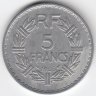 Франция 5 франков 1946 год