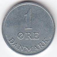Дания 1 эре 1970 год