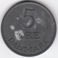Дания 5 эре 1962 год