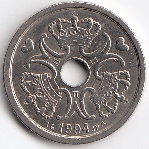 Дания 1 крона 1994 год