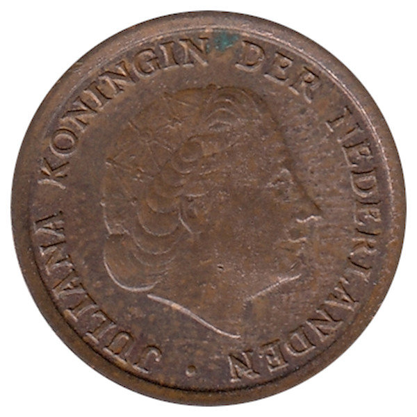 Нидерланды 1 цент 1966 год