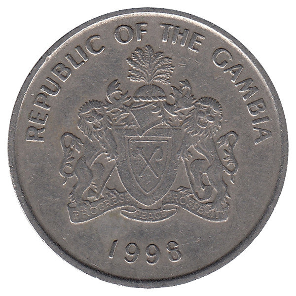 Гамбия 50 бутутов 1998 год