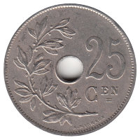 Бельгия (Belgie) 25 сантимов 1929 год