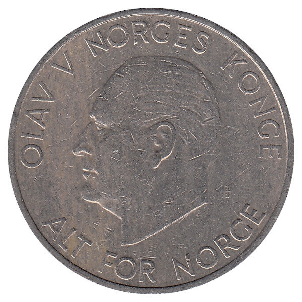 Норвегия 5 крон 1972 год 