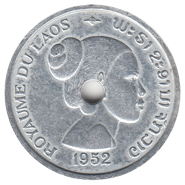 Лаос 10 сантимов 1952 год