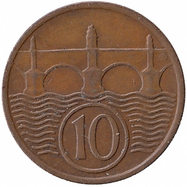 Чехословакия 10 геллеров 1937 год