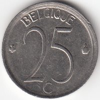 Бельгия (Belgique) 25 сантимов 1964 год