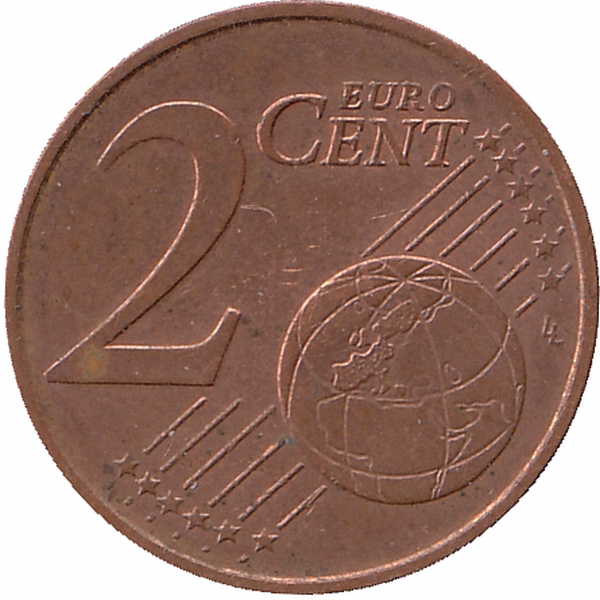 Франция 2 евроцента 2007 год