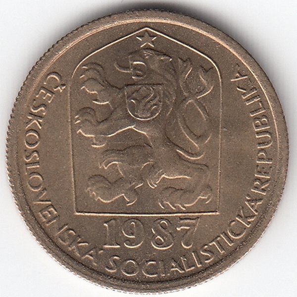 Чехословакия 20 геллеров 1987 год