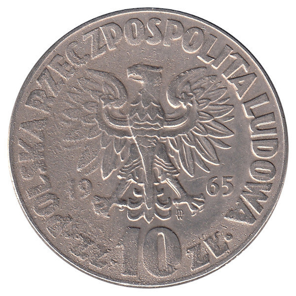 Польша 10 злотых 1965 год