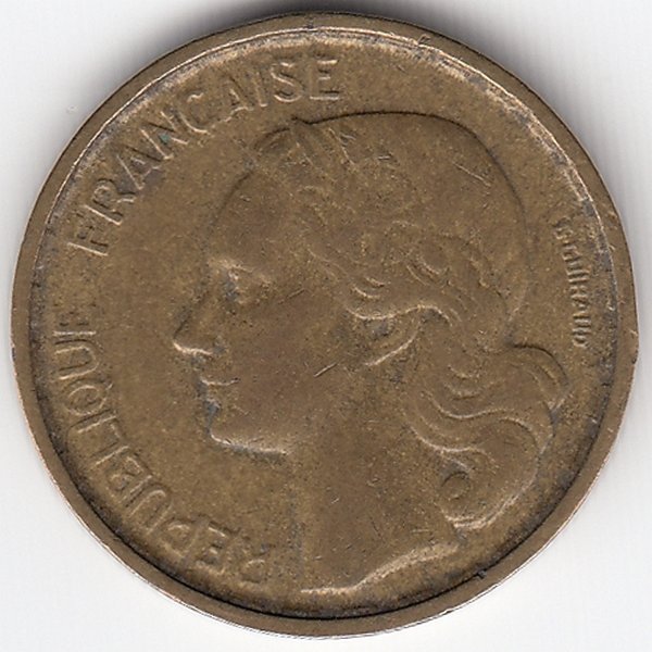 Франция 10 франков 1951 год (B)
