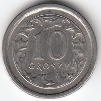 Польша 10 грошей 1999 год