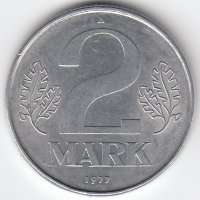 ГДР 2 марки 1977 год