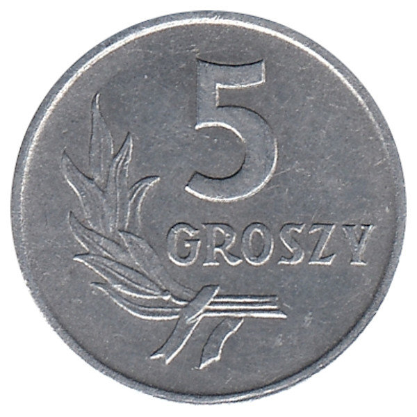 Польша 5 грошей 1958 год