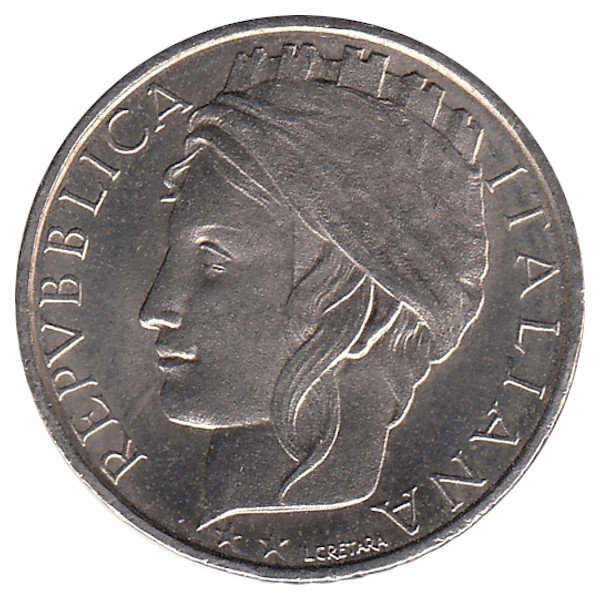 Италия 100 лир 1995 год