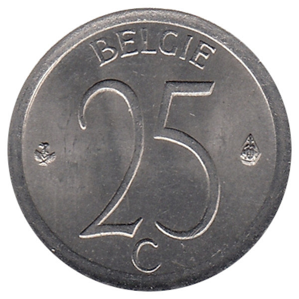 Бельгия (Belgie) 25 сантимов 1974 год