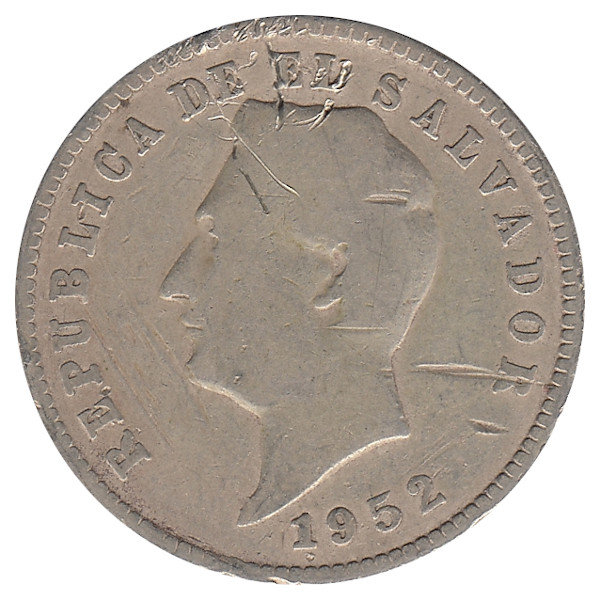 Сальвадор 10 сентаво 1952 год