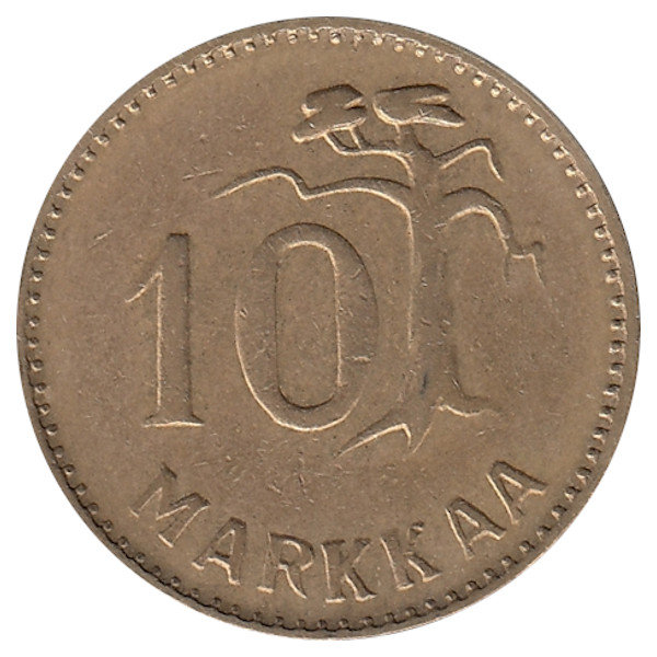 Финляндия 10 марок 1954 год 