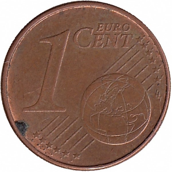 Германия 1 евроцент 2005 год (J)