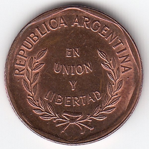 Аргентина 1 сентаво 2000 год
