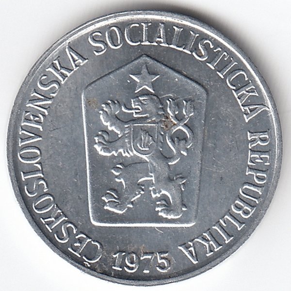 Чехословакия 5 геллеров 1975 год (UNC)