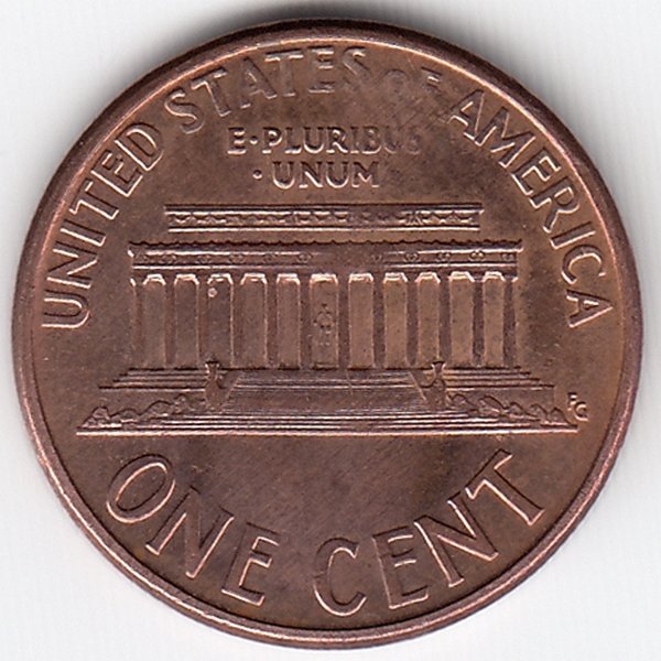 США 1 цент 1995 год (D)