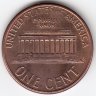 США 1 цент 1995 год (D)