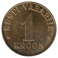 Эстония 1 крона 2000 год (UNC)