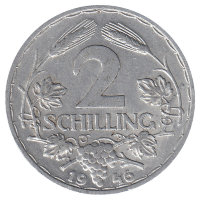 Австрия 2 шиллинга 1946 год