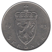 Норвегия 5 крон 1983 год 