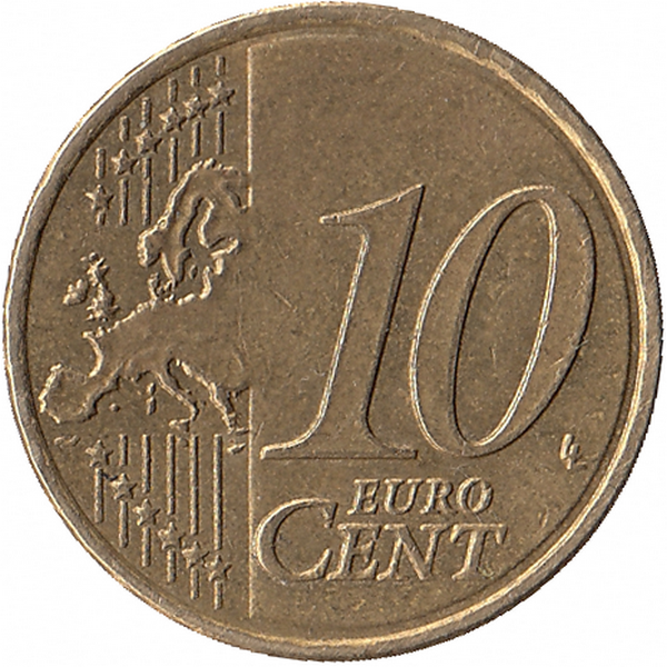 Греция 10 евроцентов 2007 год