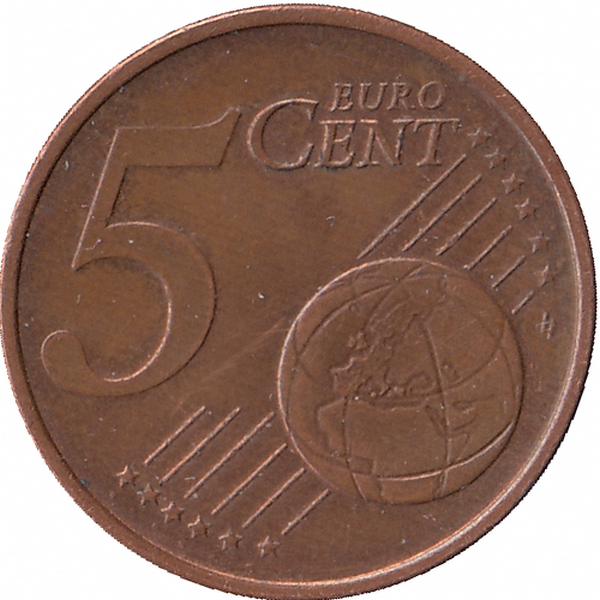 Германия 5 евроцентов 2002 год (A)