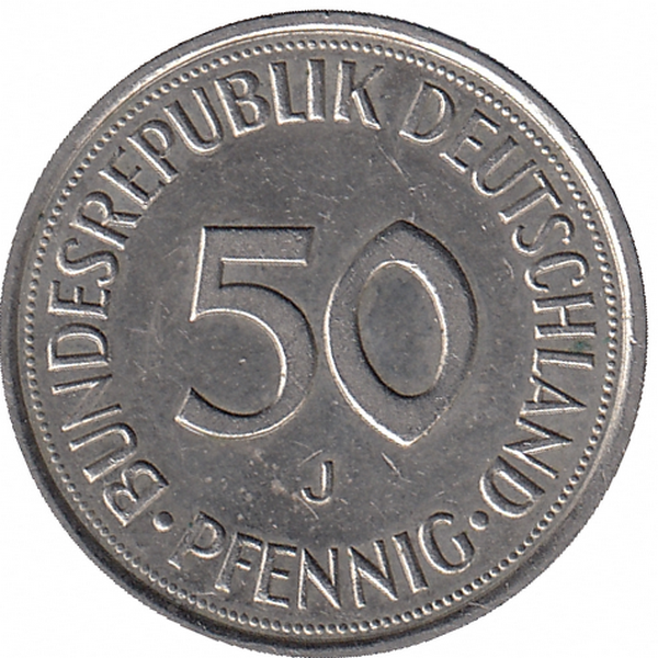 ФРГ 50 пфеннигов 1991 год (J)