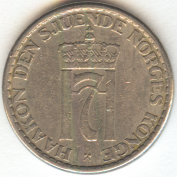1 крона Норвегия 1957 год
