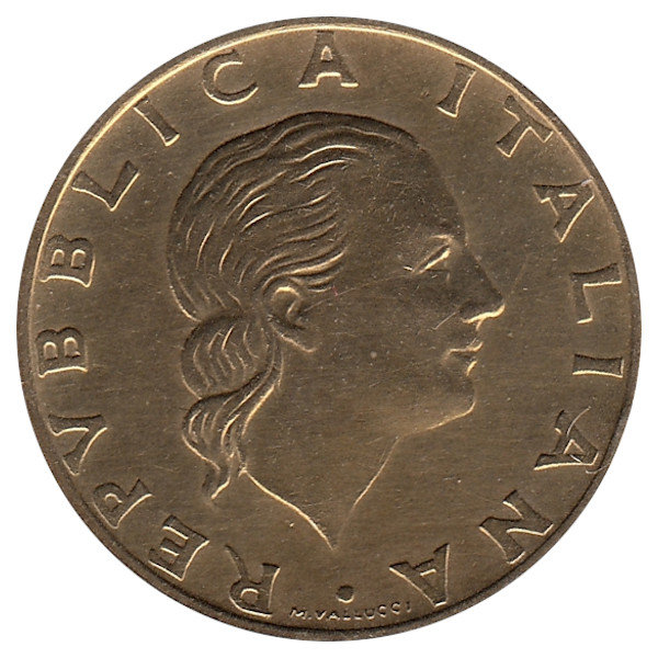 Италия 200 лир 1992 год