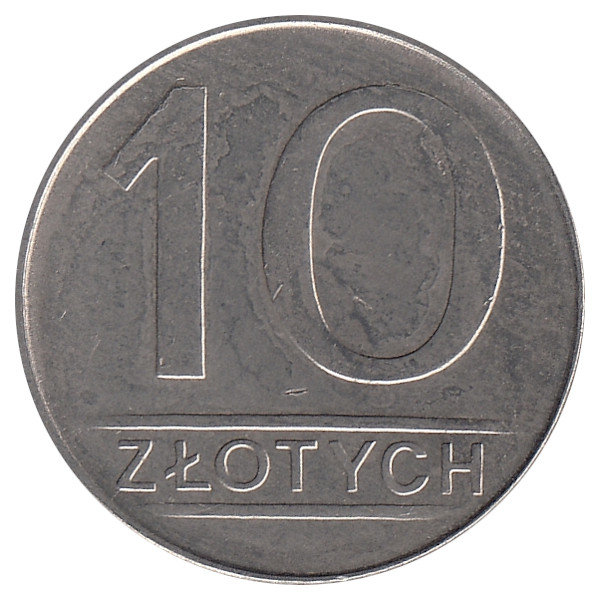 Польша 10 злотых 1986 год