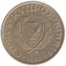 Кипр 10 центов 1985 год