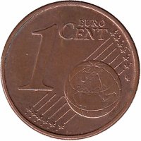 Германия 1 евроцент 2008 год (D)