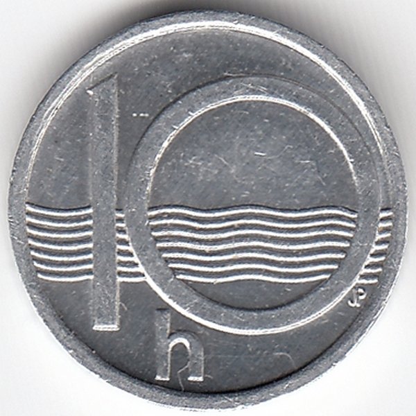 Чехия 10 геллеров 1999 год