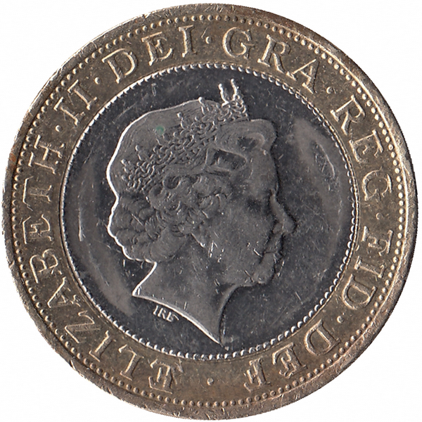 Великобритания 2 фунта 2009 год (Чарльз Дарвин)