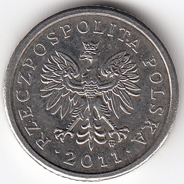 Польша 10 грошей 2011 год
