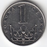 Чехия 1 крона 1997 год