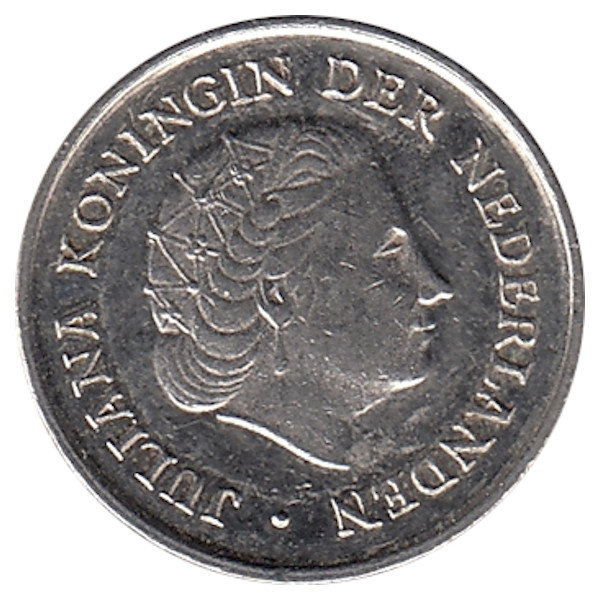 Нидерланды 10 центов 1973 год