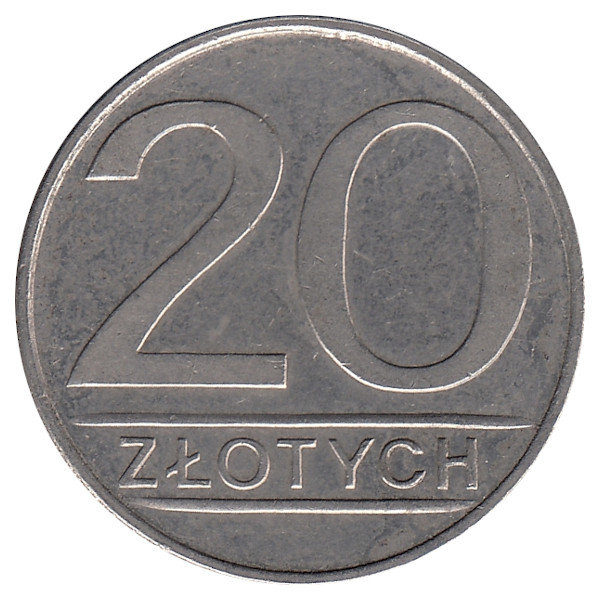 Польша 20 злотых 1986 год